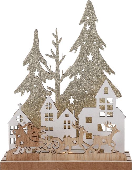 kerst tafellamp 2ass 15cm