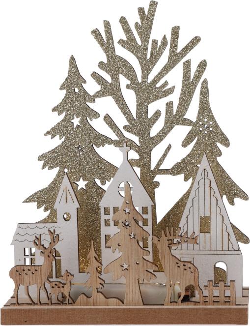 kerst tafellamp 2ass 15cm