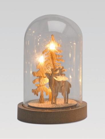 stolp met verlichting 9cm 4ass