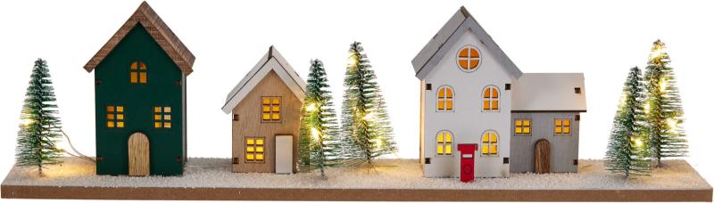 huisjes op base 40cm met led 3ass