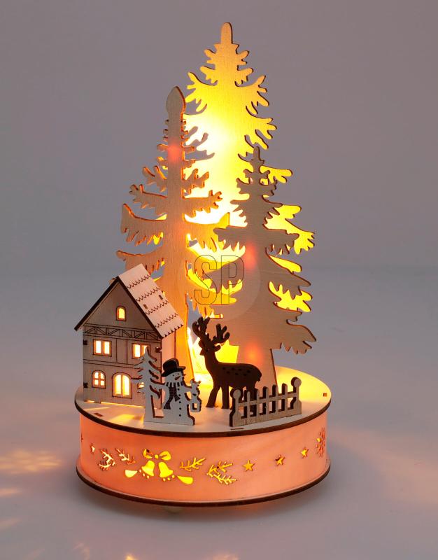 kerstbomen tafereel led 3ass