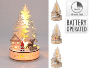 kerstbomen tafereel led 3ass