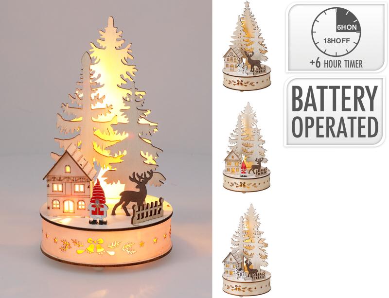 kerstbomen tafereel led 3ass