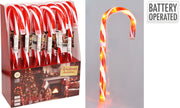 zuurstok met led 45cm rood/wit