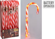 zuurstok met led 75cm rood wit