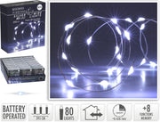 zilverdraad verlichting 80led ip44 8f timer