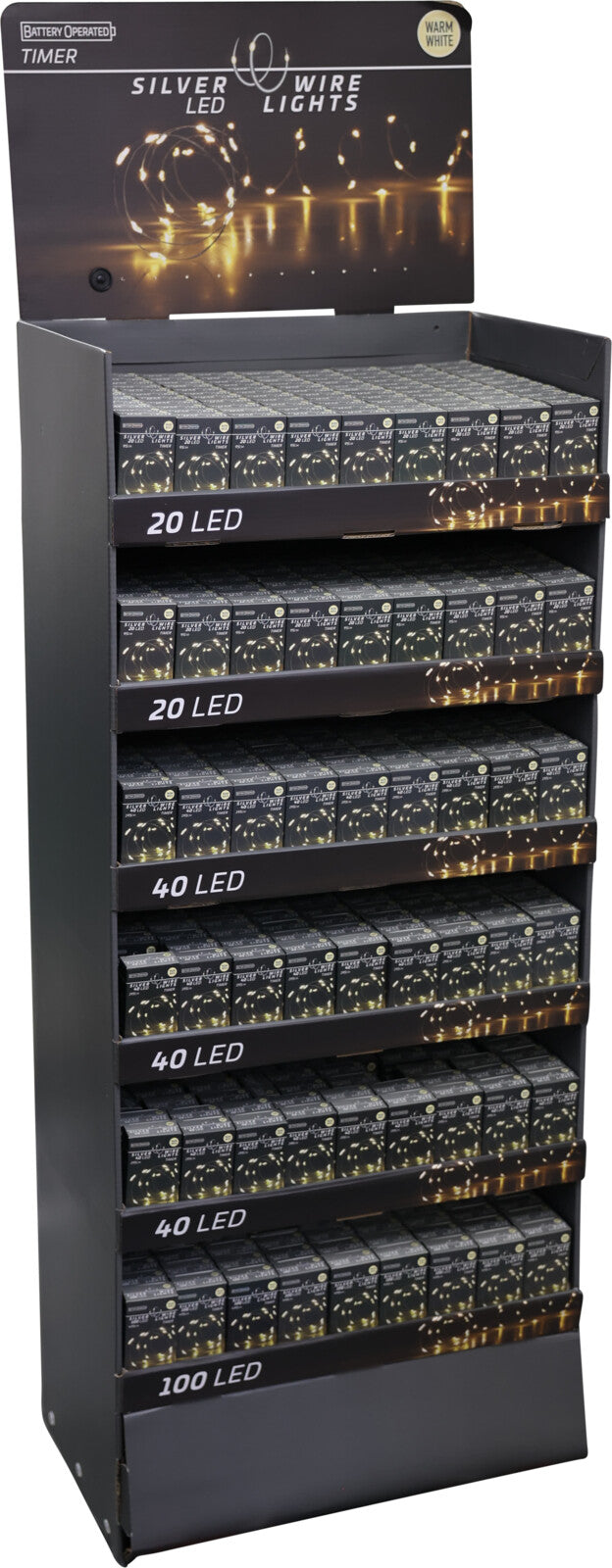 zilverdraad verlichting 100 led warm wit met timer