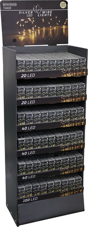 zilverdraad verlichting 40led warm wit timer