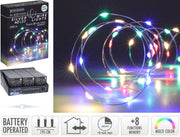 zilverdraad verlichting 40led ip44 8f timer multi kleur