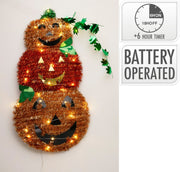 tinsel halloween pompoen 30led
