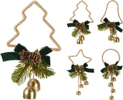 kerst hangdeco 4ass jute