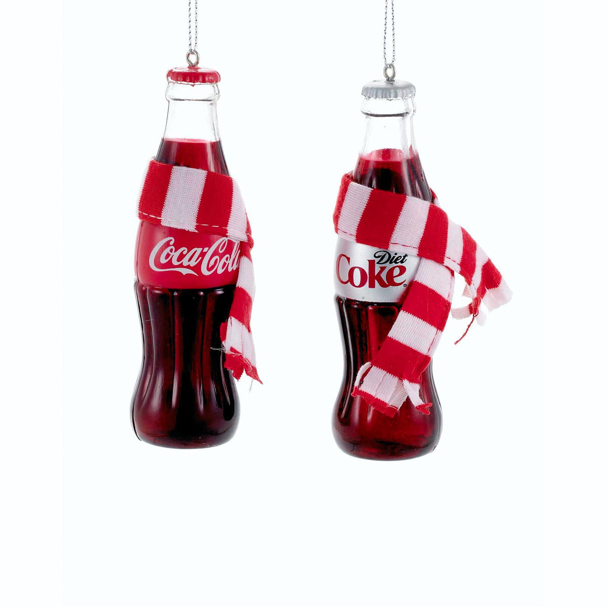 4.75"coke bottle w/scarf orn 2/asst