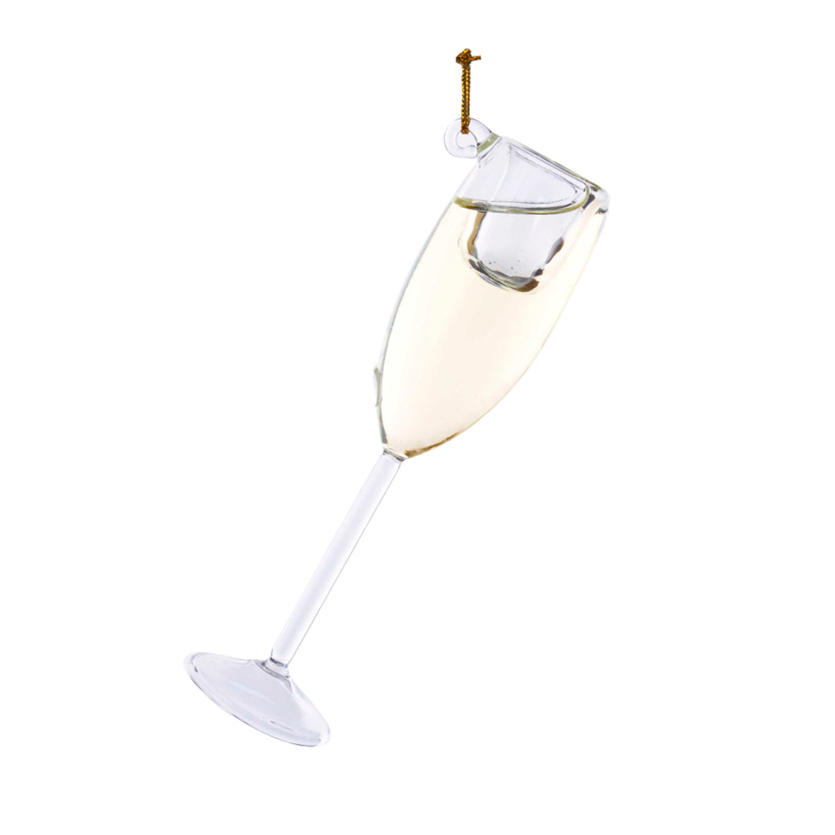 4.25"blown glass champagne glass or