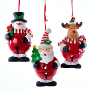 5.3"claydough santa w/tree, snowman
