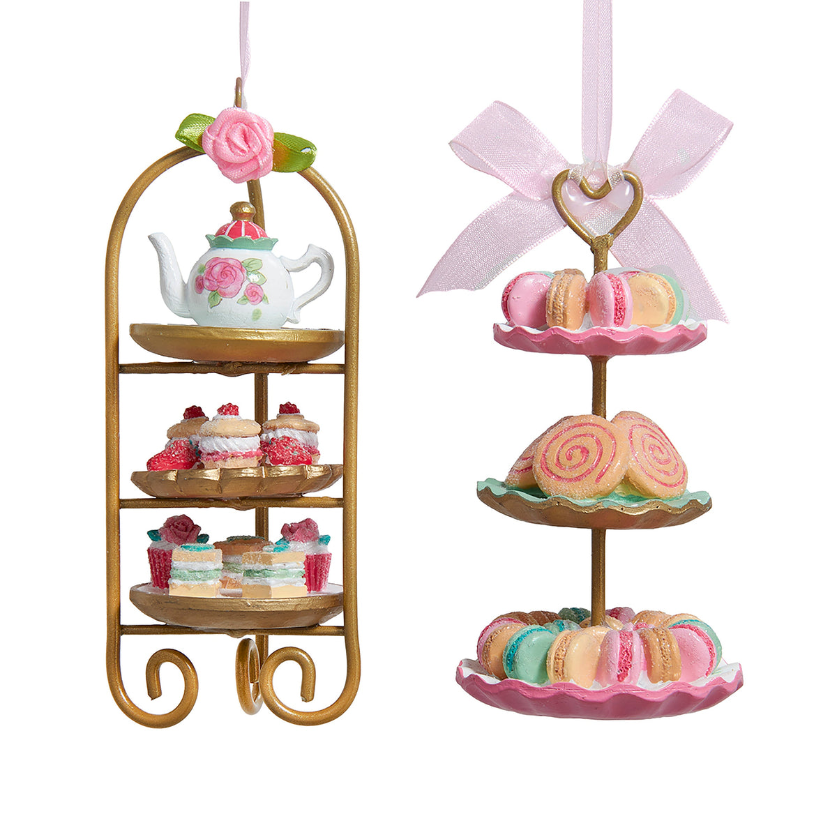 5"resin tea snacks orn 2/asstd.
