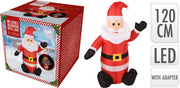 kerstman opblaasbaar m/led 120
