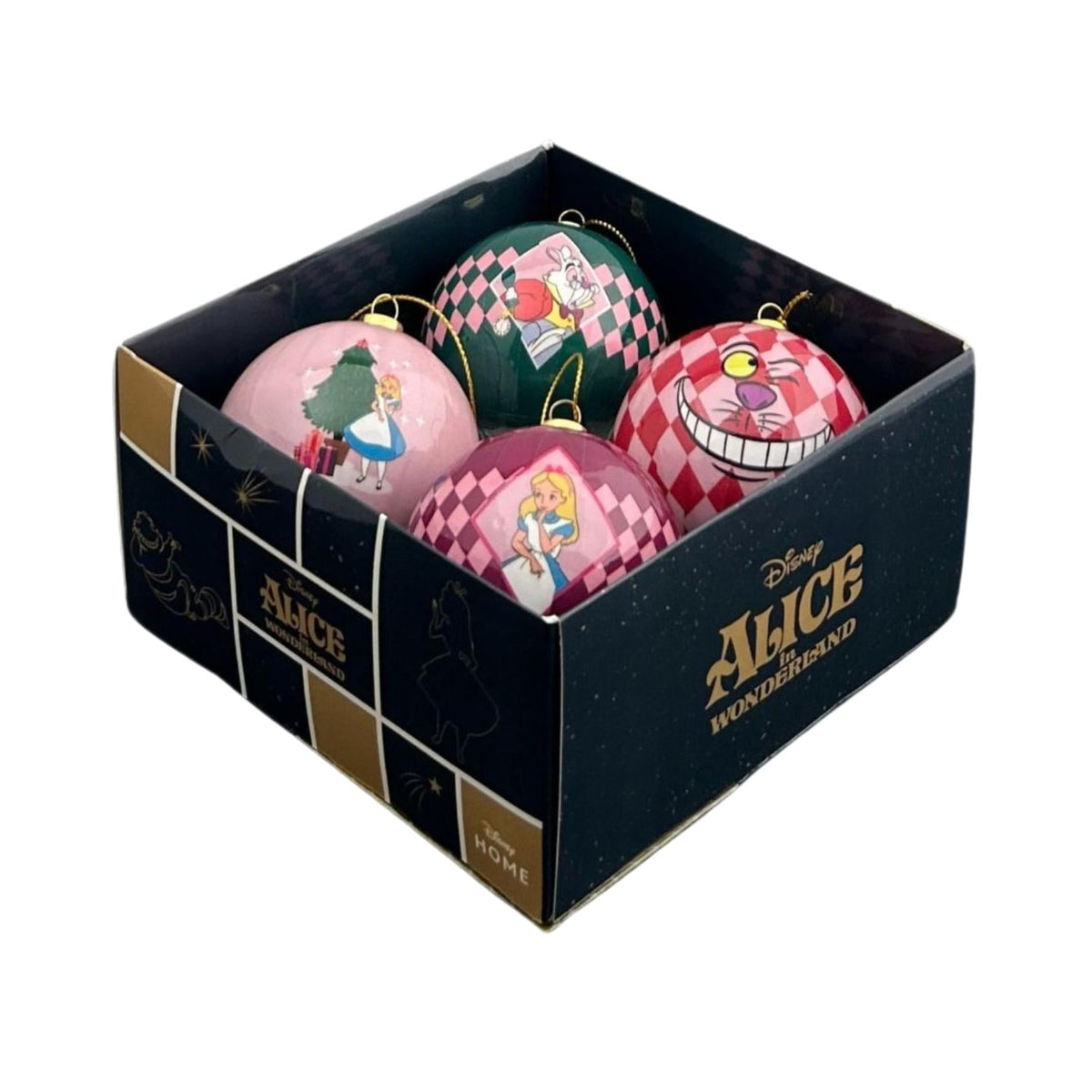 bauble box 4 pcs alice in wonderland