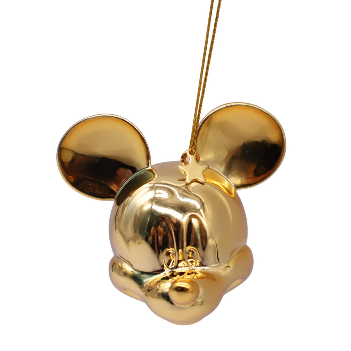 3d ornament mickey gold head