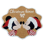 deurmat mickey & minnie christmas kisses