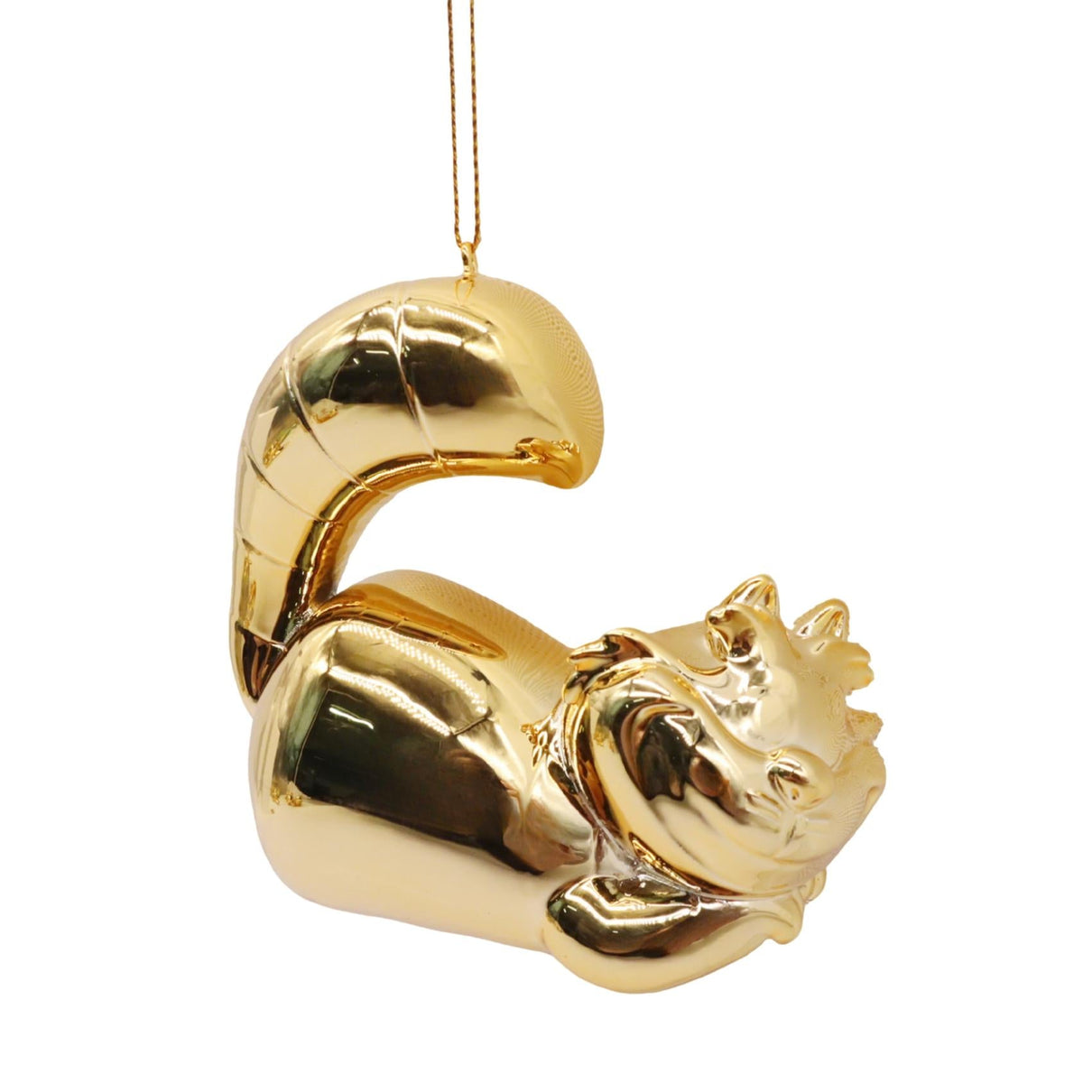 3d ornament cheshire cat gold