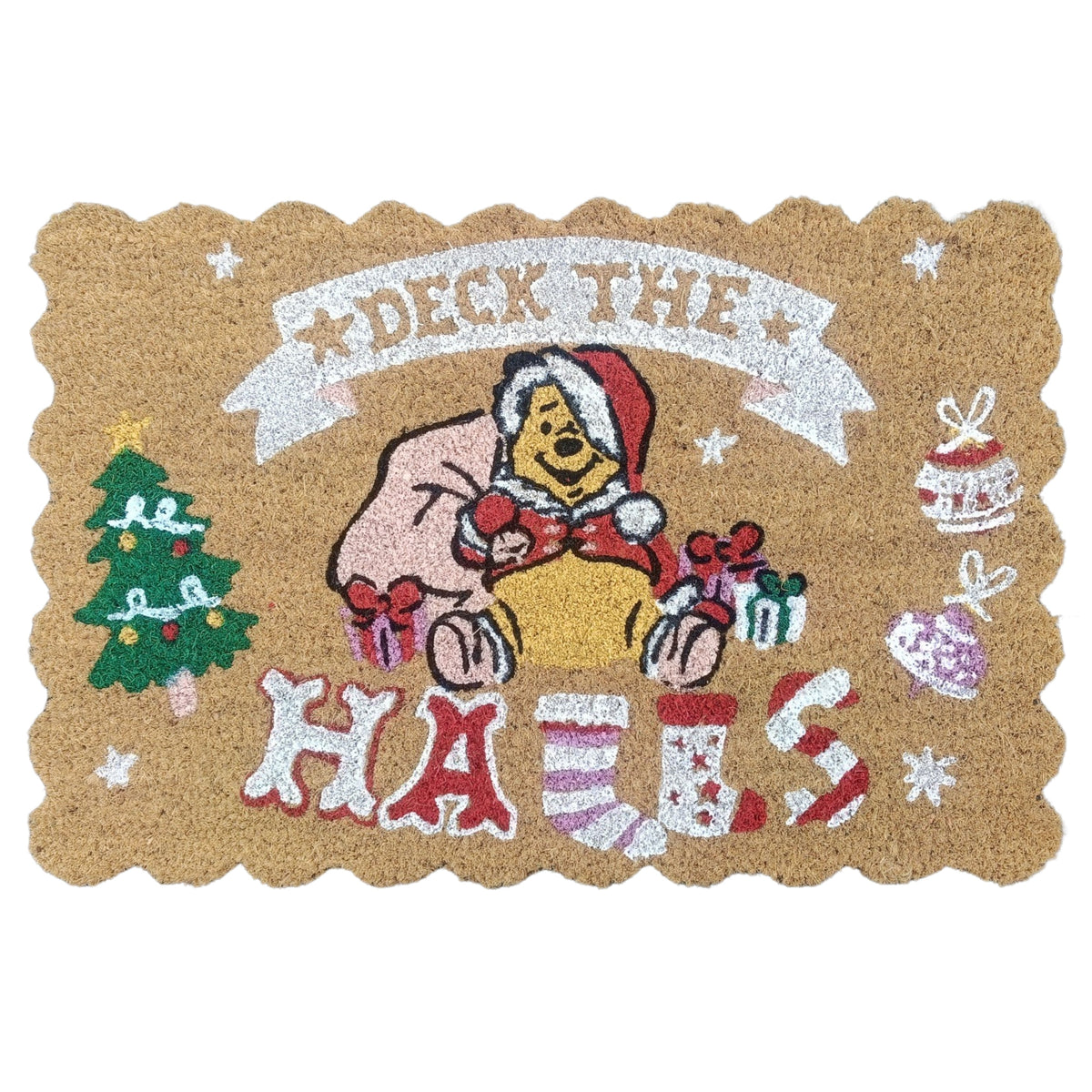 deurmat winnie the pooh deck the halls