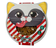 cat bowl with chicken stars