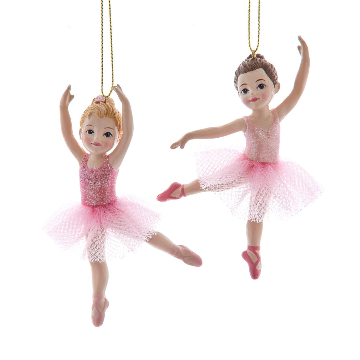 4"resin pink ballerina girl orn 2/a