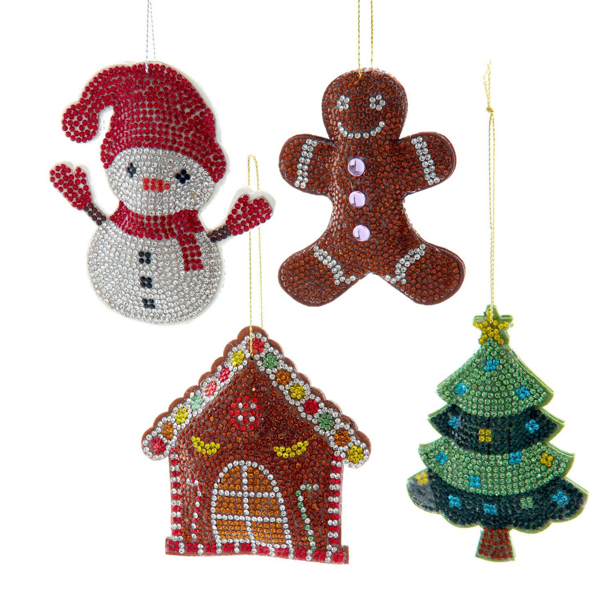 3"bedazzled christmas orn 4/a