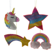 3"bedazzld rainbow/unicorn/star 4/a
