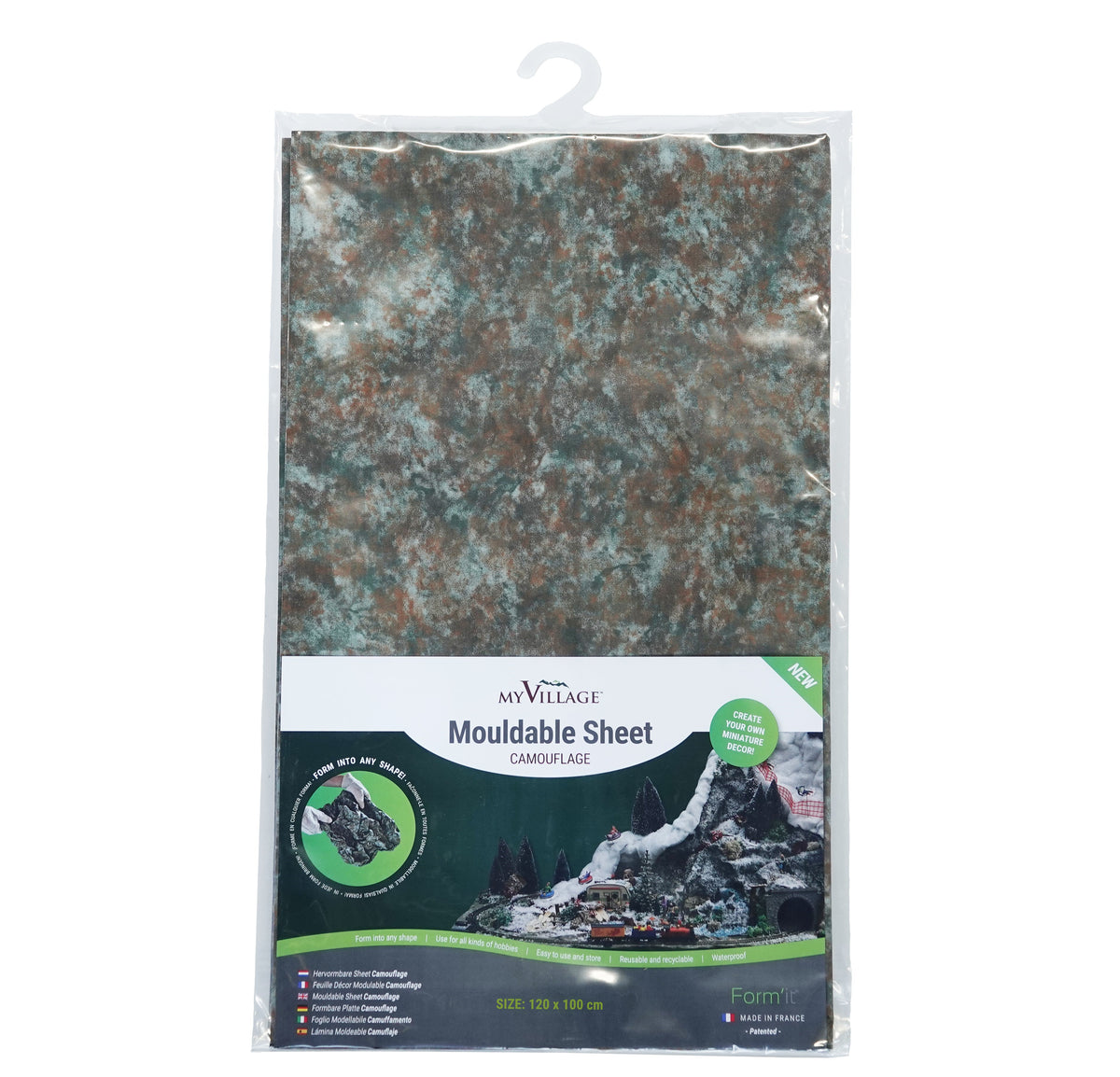 vormbare sheet camouflage 120x100cm