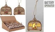 gondel kerst led 12cm 2ass design