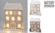 huis met led 18x5x22cm 2ass