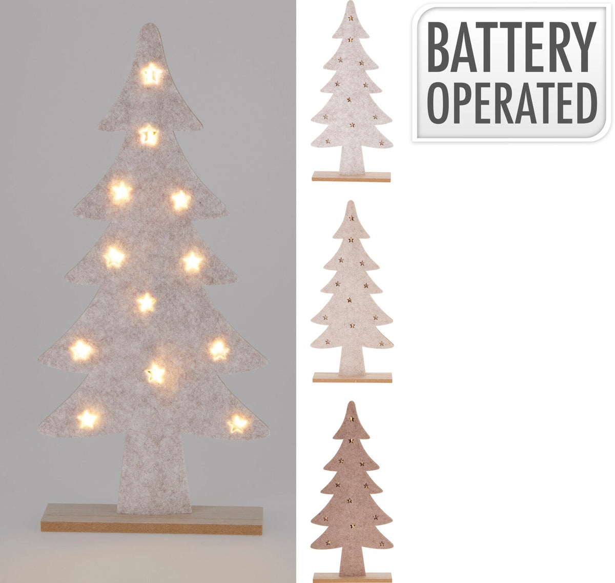 kerstboom led 41cm 3ass kleur