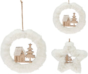 kerst hangdeco 18cm 2ass