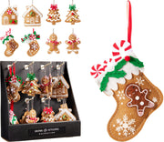 gingerbread hangdeco 13cm 8ass design