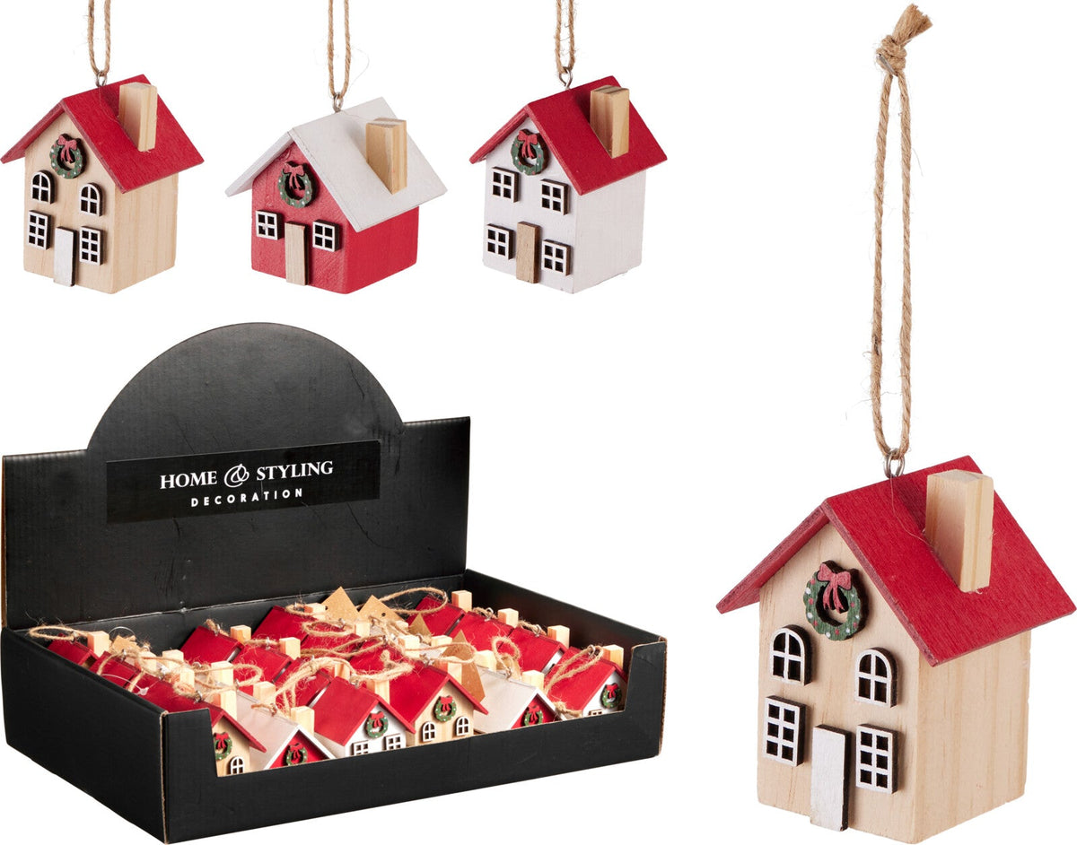 huis hangdeco 6cm 3ass design