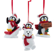 3"resin penguin orn 3/a
