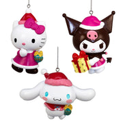 3d ornament assorti hello kitty & kuromi & cinnamorol