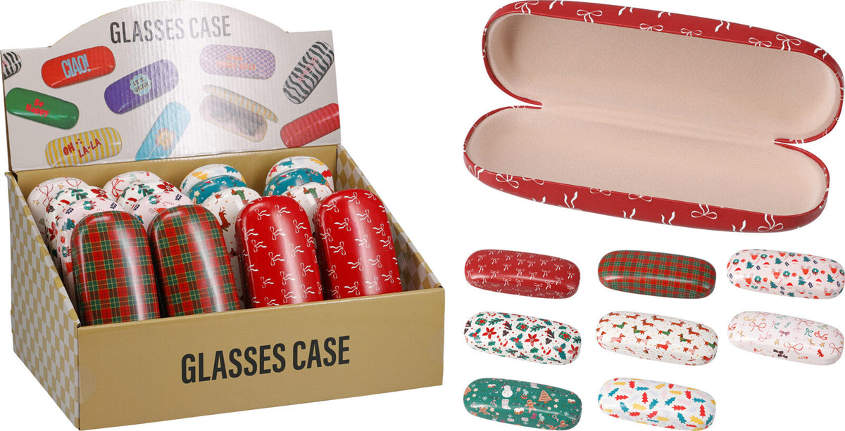 brillenkoker kerst 16cm 8ass design
