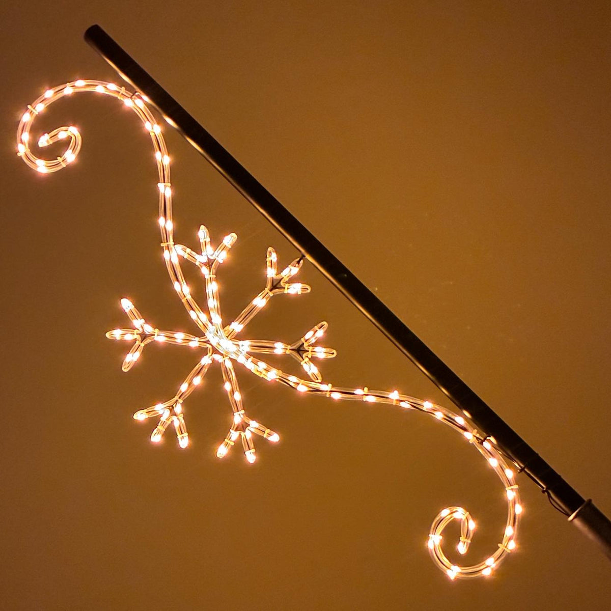 kerstverlichting vlaggenstok snowflake 40x110cm