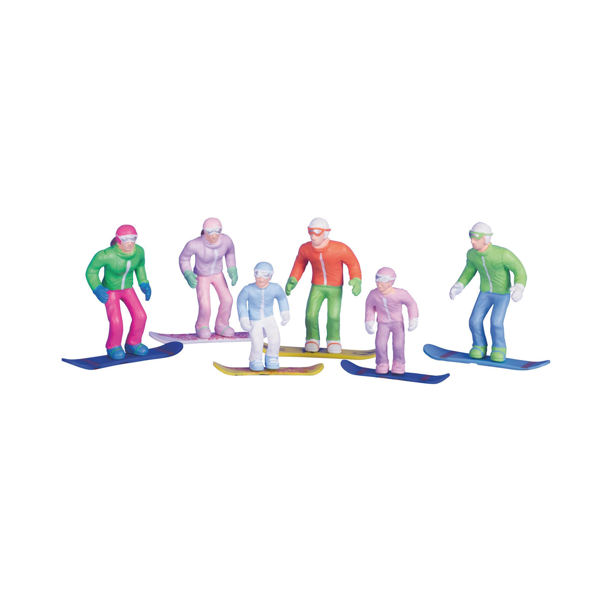figuren staand snowboard - 6st 1:32