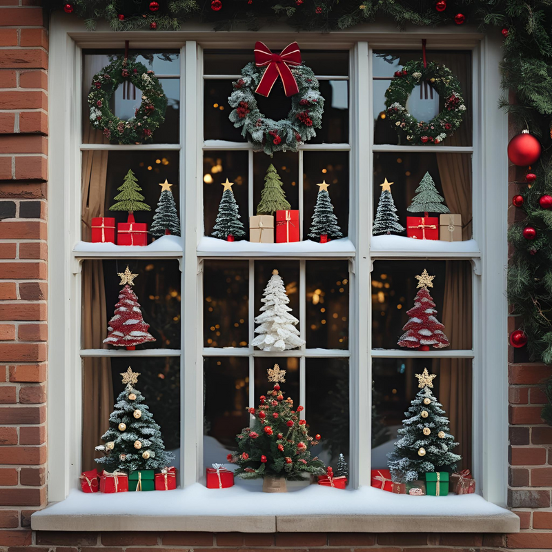 Kerst raamdecoratie