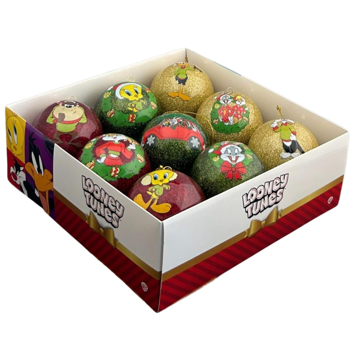 bauble box 9 pcs looney tunes