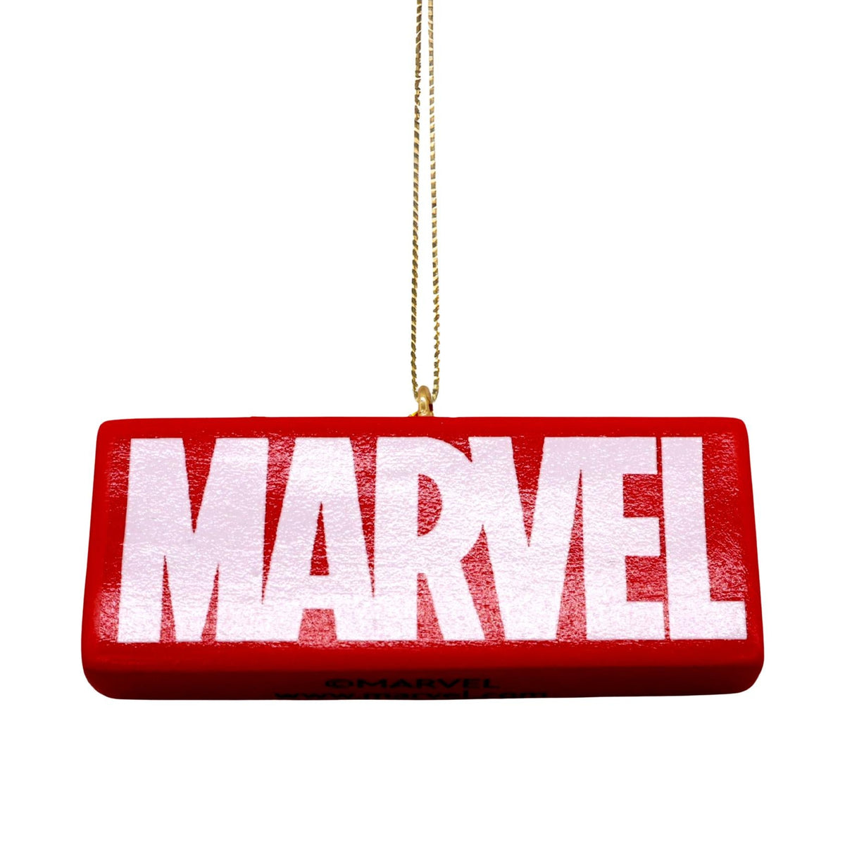 3d ornament marvel logo