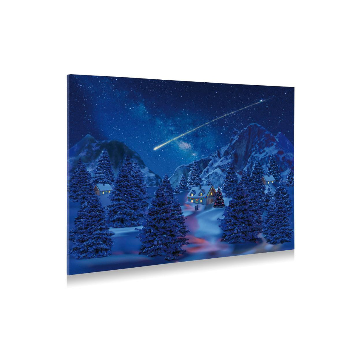 achtergrond canvas led vallende ster 76x56cm