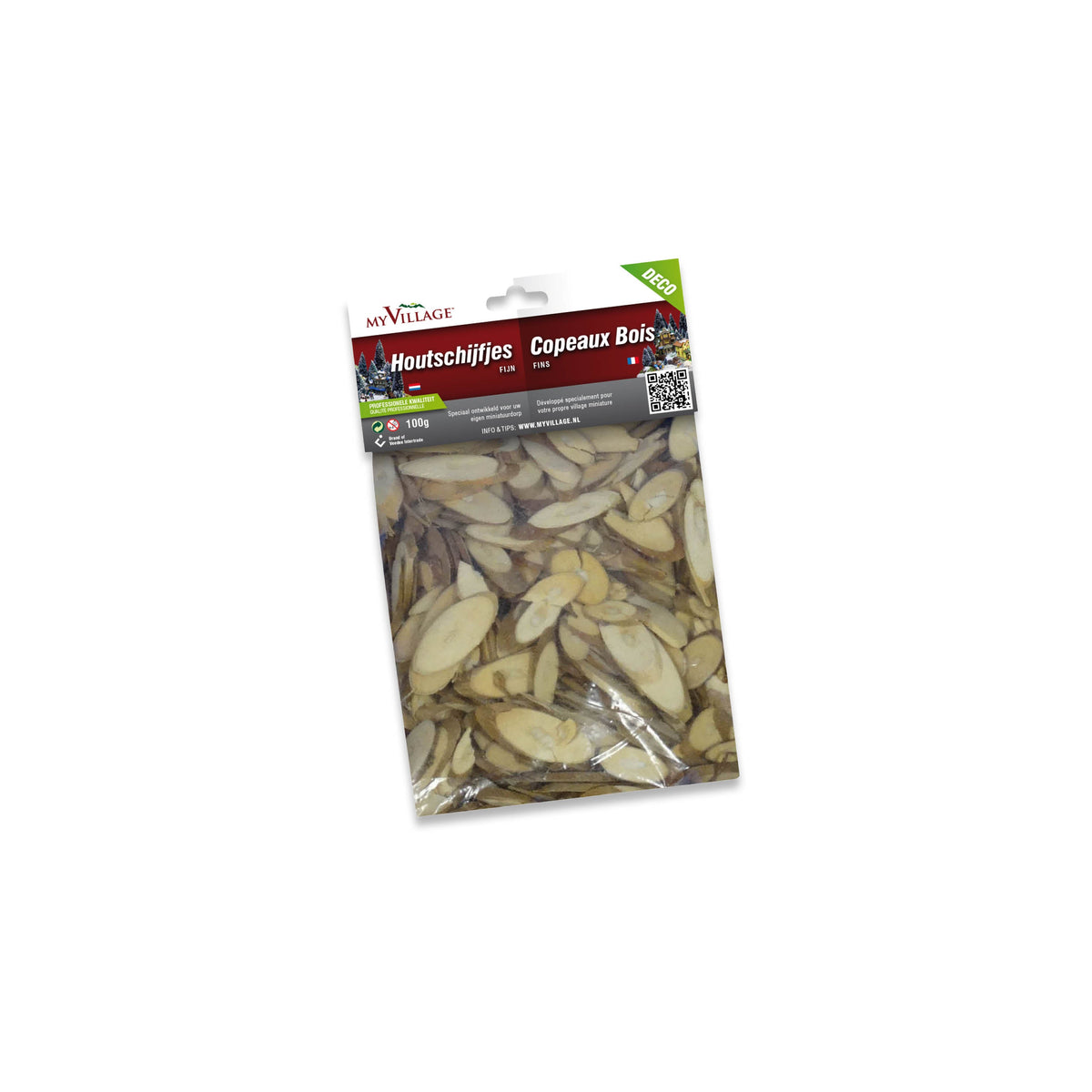 houtschijfjes fijn 100g