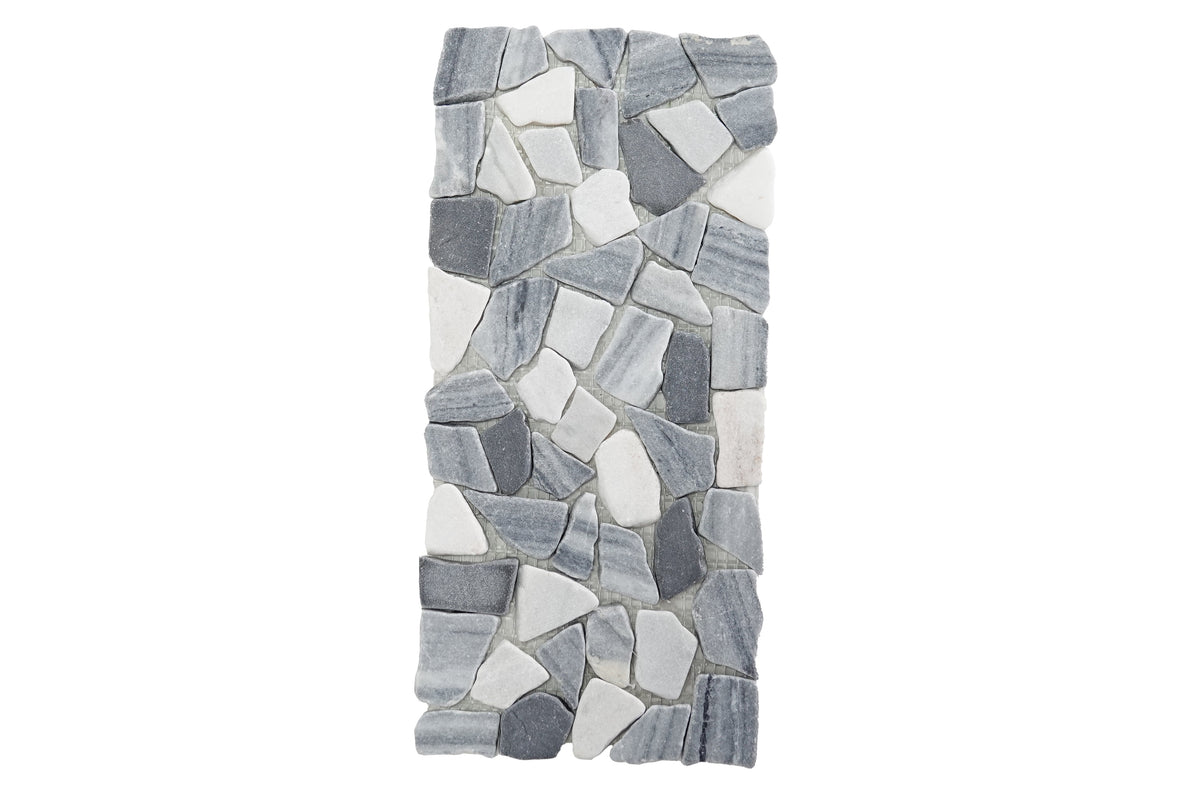 steentjes mat grijs-wit 30x14cm