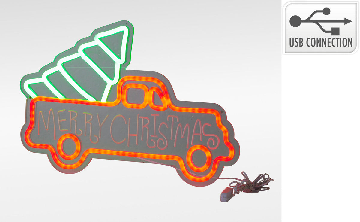 neon kerst wanddecoratie