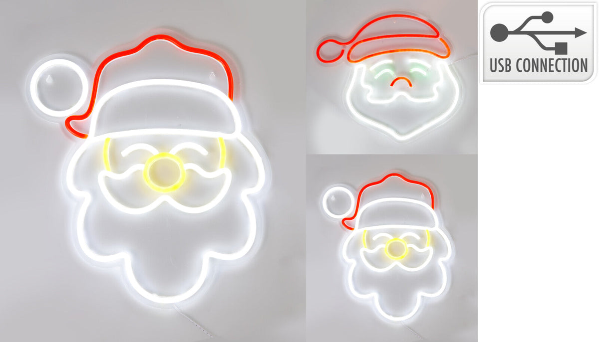 neon figuur 2ass kerstman