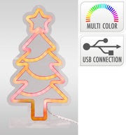 neon kerstboom rgb